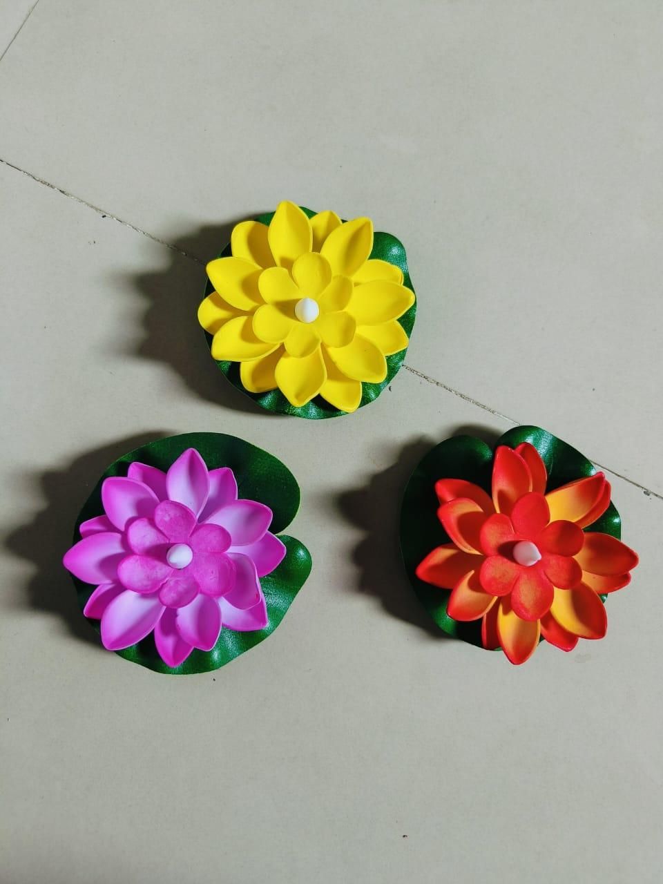 Water Sensor Floating Lotus Flowers (3 Piece)