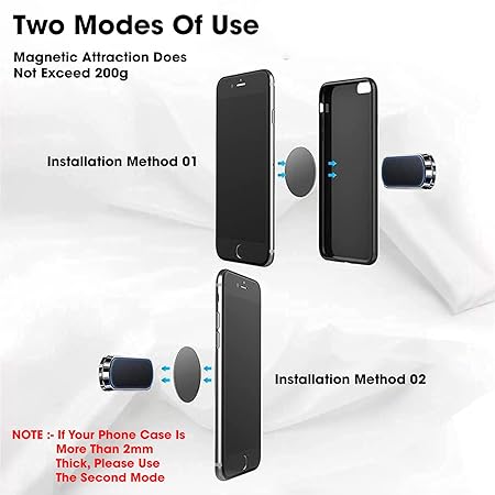 Magnetic Mobile Holder for Car Dashboard Can be Used in Bike, Scooter, Desk, Office, Home