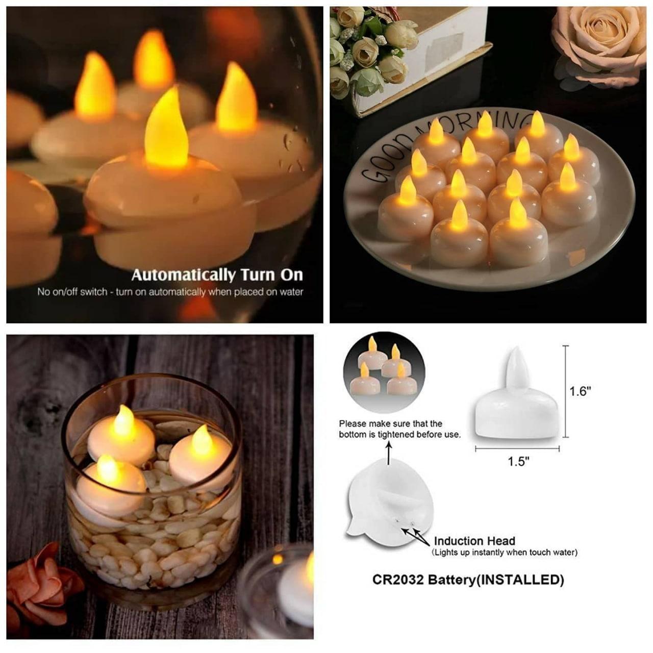 Candle Diya LED (12 Pc)