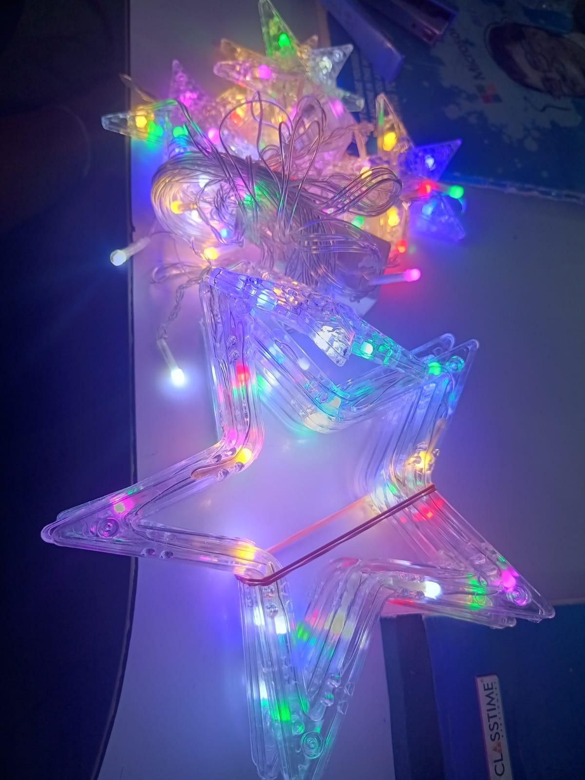 12 Stars Curtain Hanging String Lights