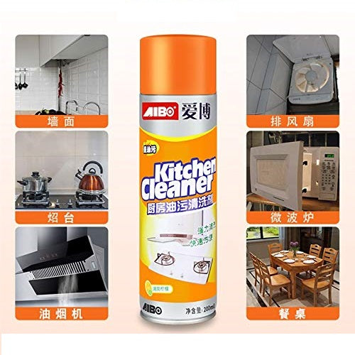 Kitchen Foam Cleaner Spray For Kitchen Oil Grease Stain Remover Kitchen Cleaner (500 ml)
