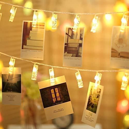 Photo Clip LED String Lights for Photo Hanging for Home(Warm White)
