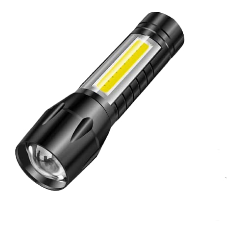 LED Mini Torch Light Portable LED COB Rechargeable with Long Range