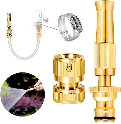Pure Brass Water Spray Gun Nozzle Heavy Duty Adjustable Pressure Washer