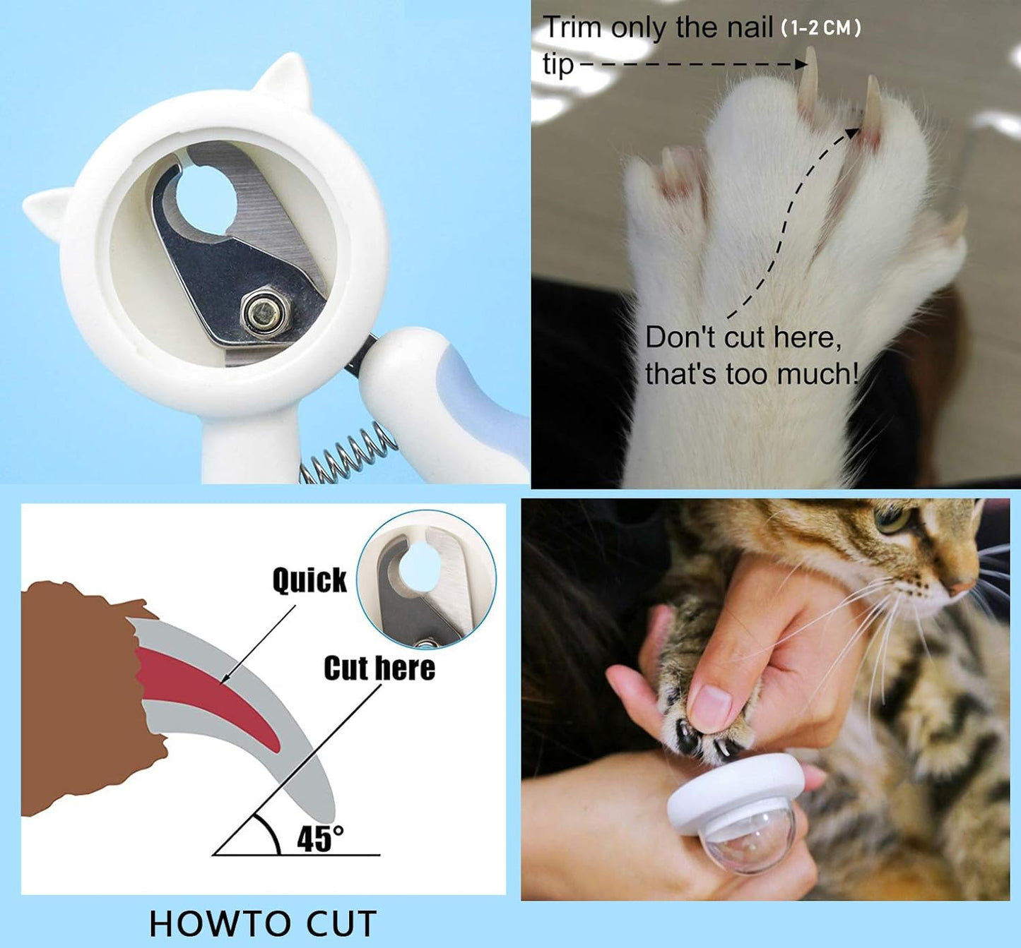 Cat Nail Clippers Professional Dog Claws Scissors