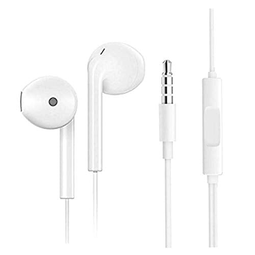 White Wired Oppo F9 Earphone, Headphone