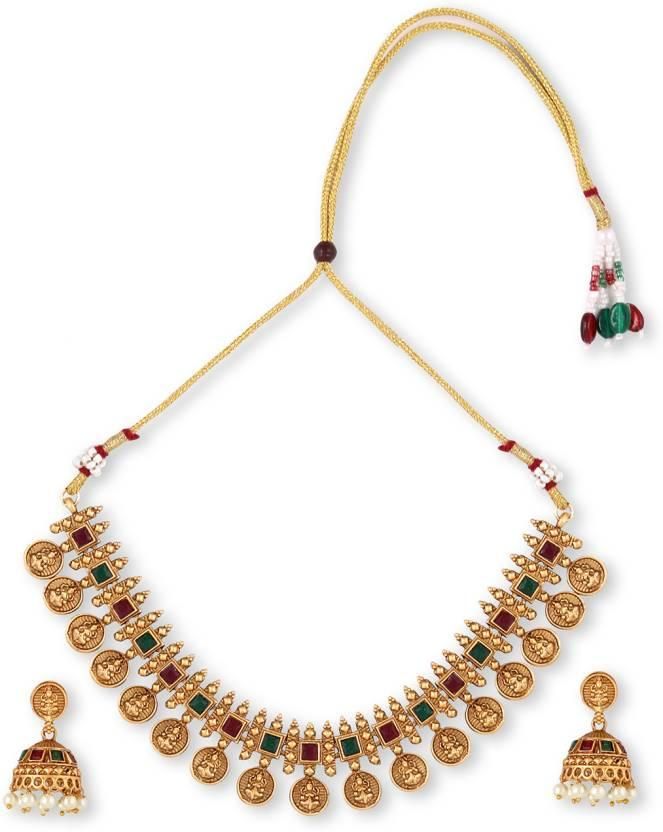Gold-Plated Traditional Jewellery Set (Pack of 1)
