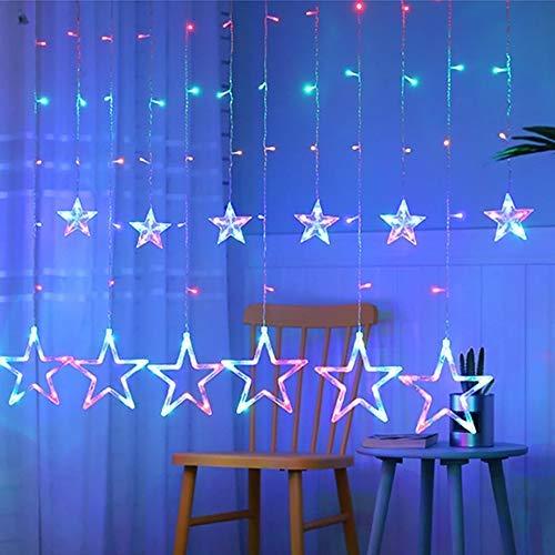12 Stars Curtain Hanging String Lights