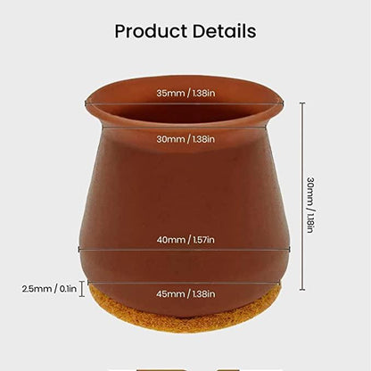 NOBILEA Silicone Chair Leg Protectors (6PCS)