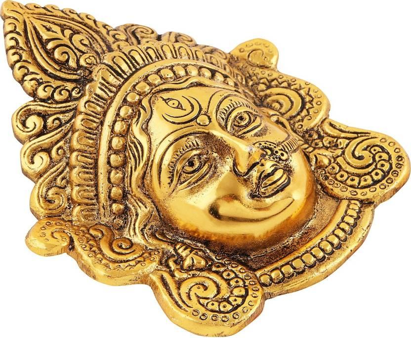 Maa Durga Goddess Wall Hanging Metal (Gold)