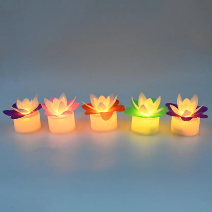 Lotus Flower Candle (4 Pcs)
