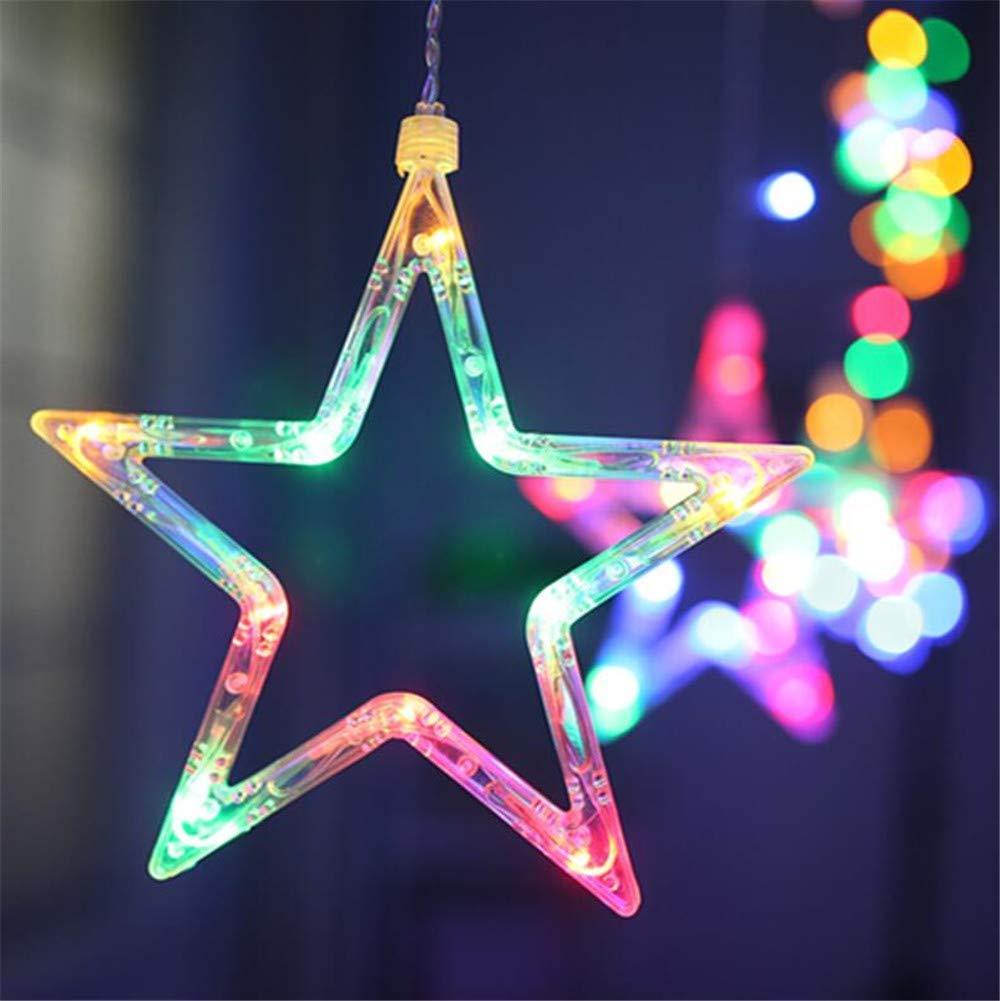 12 Stars Curtain Hanging String Lights