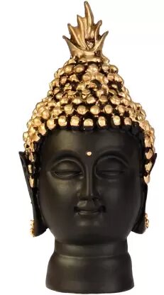 Buddha Head | For Good Luck, Positive Fortune, Success, Prosperity & Home Decor - 14 cm