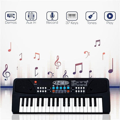 37 Keys Piano Keyboard Toy with Microphone
