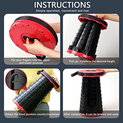 Leo Upgraded Folding Stool Lightweight