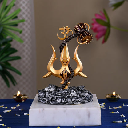 Trishul with Damru Decorative Showpiece for Pooja, Decoration,Temple Home Decor