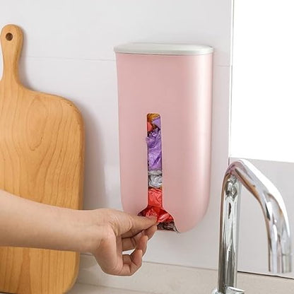 Wall Hanging Extraction Garbage Bags Kitchen Organizer Plastic Wall Mounted Rubbish Bag Container
