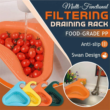 Swan Shape Sink Basket, Corner Kitchen Sink Strainer  (Pack Of 2 )