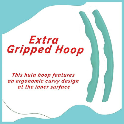 Toy Cloud Hula Hoop Zig-Zag (8 Inter-Lockable Pieces) for Adult ( Multi Colour)