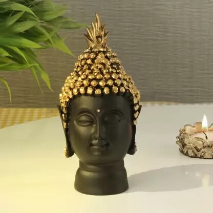 Buddha Head | For Good Luck, Positive Fortune, Success, Prosperity & Home Decor - 14 cm