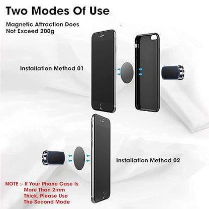 Magnetic Mobile Holder for Car Dashboard Can be Used in Bike, Scooter, Desk, Office, Home