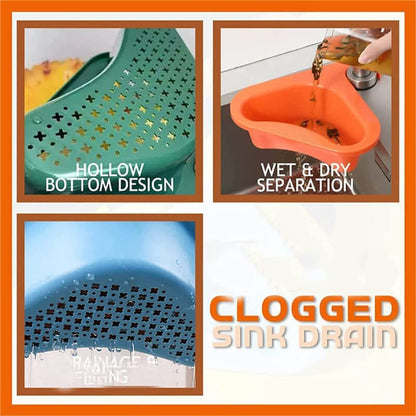 Swan Shape Sink Basket, Corner Kitchen Sink Strainer  (Pack Of 2 )