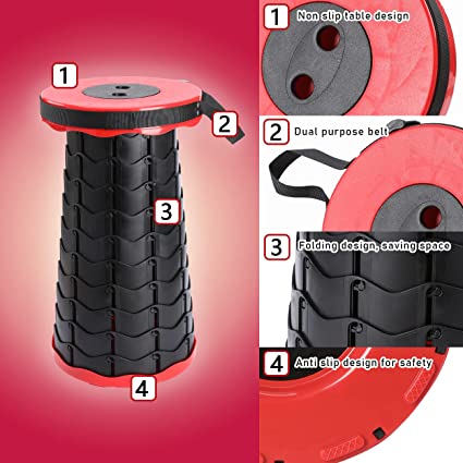 Leo Upgraded Folding Stool Lightweight