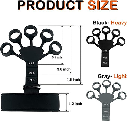 Hand Griper Strength Extensor Silicone Hand Trainer Grip Force Trainer (Pack Of 2)