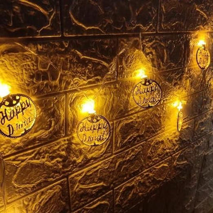 Happy Diwali 10 LED 3 Meter Light For Indoor Outdoor Decoration