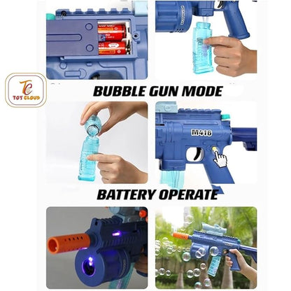 3 Times The Fun: Gel Blaster, Soft Bullet Gun, and Bubble Machine