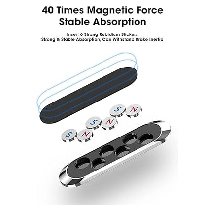 Magnetic Mobile Holder for Car Dashboard Can be Used in Bike, Scooter, Desk, Office, Home