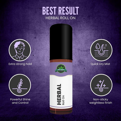 HERBAL Roll On 100% Organic (Pack of 2)