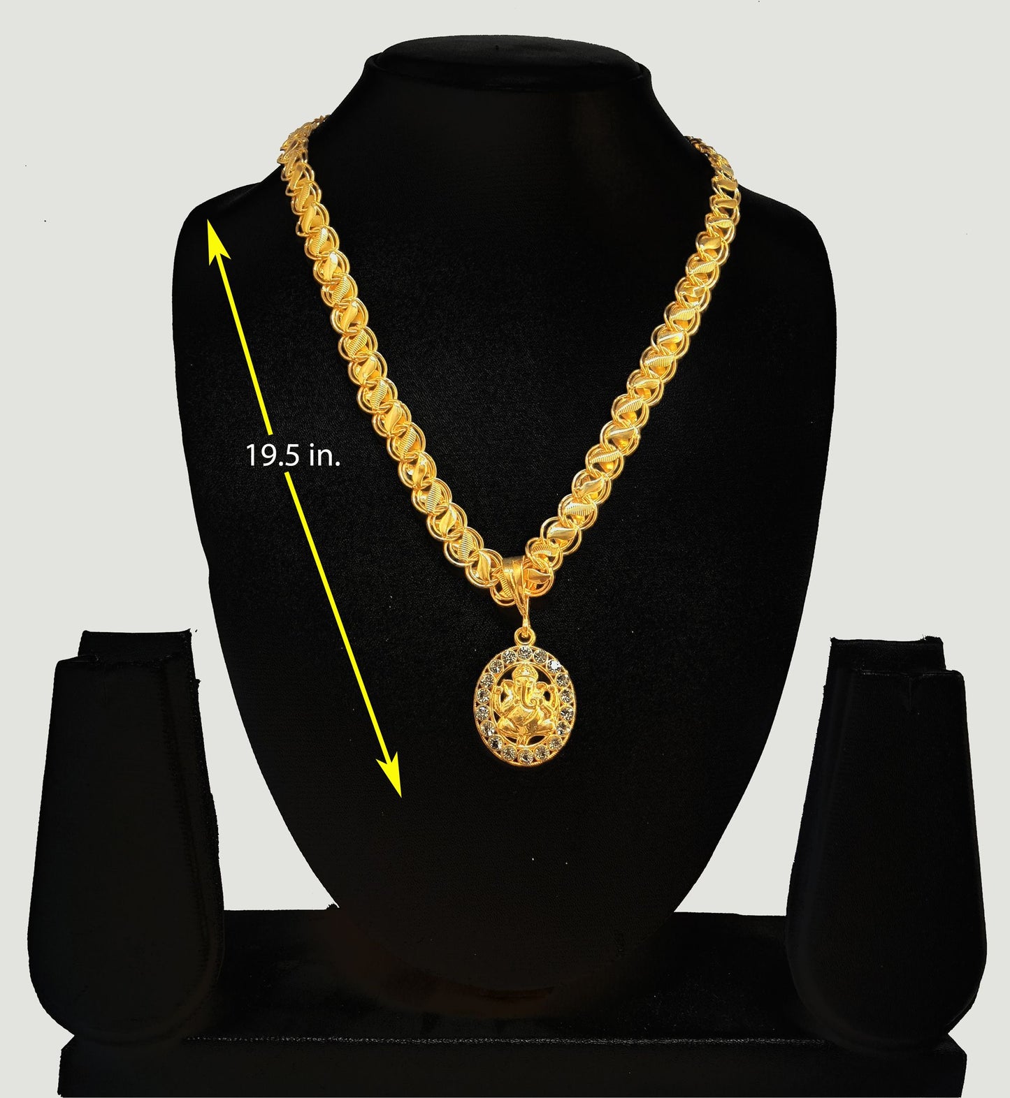 Luxurious Men's Gold Plated Pendant With Chain Vol 4