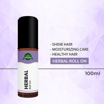 HERBAL Roll On 100% Organic (Pack of 2)